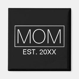 Einfache Minimalistische Mama Typografie | Magnet