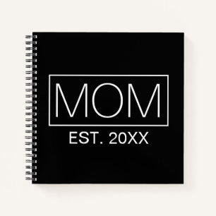 Einfache Minimalistische Mama Typografie Noteboo Notizbuch
