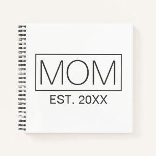 Einfache Minimalistische Mama Typografie Noteboo Notizbuch