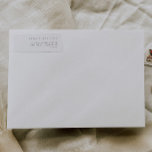 Einfache Minimalistische, moderne Gästetiketten Aufkleber<br><div class="desc">Um Namen und Adresse zu ändern,  klicken Sie auf "Personalisieren". Klicken Sie auf den Link Sammlung auf dieser Seite,  um alle passenden Elemente in diesem schönen Design zu sehen,  oder sehen Sie sich die Sammlung hier an: https://bit.ly/3wX4Q4r</div>