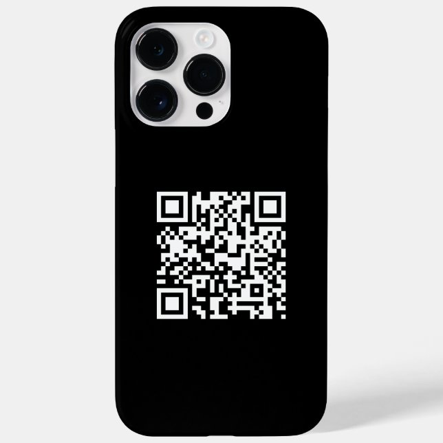 Einfache Minimalistische moderne QR-Kodizes Case-Mate iPhone Hülle (Rückseite)