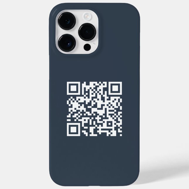 Einfache Minimalistische moderne QR-Kodizes Case-Mate iPhone Hülle (Rückseite)