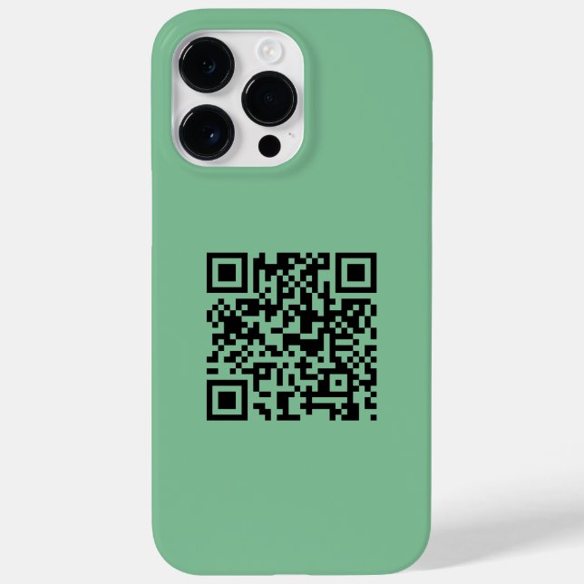 Einfache Minimalistische moderne QR-Kodizes Case-Mate iPhone Hülle (Rückseite)