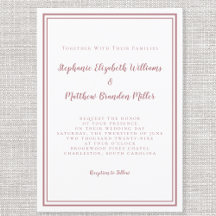 Einfache Minimalistische moderne Rose Rosa & Weiß