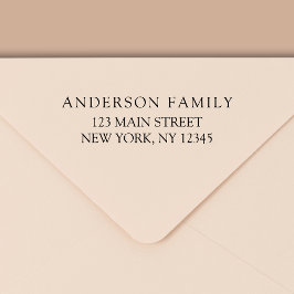 Einfache Minimalistische moderne Rücksendeadresse Permastempel