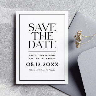 Einfache Minimalistische Moderne Save the Date