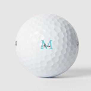einfache minimalistische Monogramm-Name rosa rot Golfball