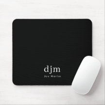 Einfache Minimalistische Monogramm Schwarz/Weiß
