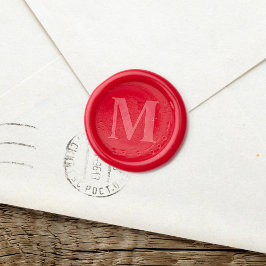 Einfache Minimalistische Monogramm Wax Seal Stamp