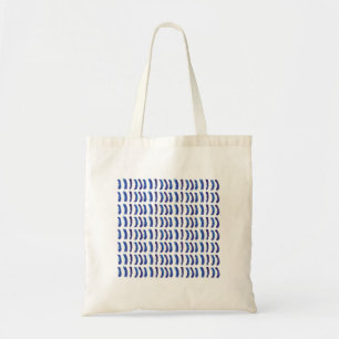 Einfache Minimalistische Ölfarbe Blau Linien Totbe Tragetasche