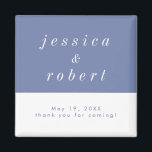 Einfache Minimalistische Pastellverheiratung Magnet<br><div class="desc">Ein schlichter und minimalistischer Hochzeitsref-Magnet mit luftigem,  pastellfarbenem und weißem Thema. Perfekt geben immer für Ihre Hochzeit.</div>