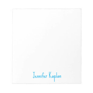 Einfache minimalistische professionelle Handschrif Notizblock