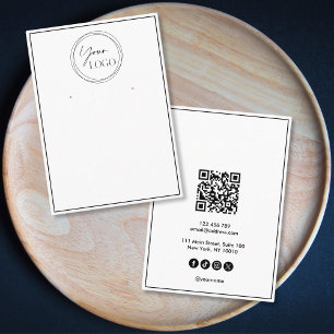 Einfache Minimalistische QR-Code für Ihr Unternehm Visitenkarte
