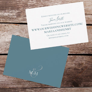 Einfache Minimalistische Reaktion über Website Sim RSVP Karte