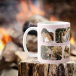 Einfache Minimalistische Rounded-Edge-Foto-Paare Kaffeetasse<br><div class="desc">Dieses Design ist ideal für den Valentinstag, Hochzeiten, Verlobungen oder einfach nur alltägliche Feiern der Liebe mit Ihren bedeutendsten anderen. Es besteht aus vier abgerundeten Fotos pro Seite (zwei kleine Quadrate und zwei Rechtecke) und den Namen des Ehepaares in der Mitte der vier Fotos, die auf beiden Seiten wiederholt werden....</div>