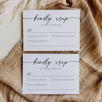 Einfache Minimalistische RSVP-Karte
