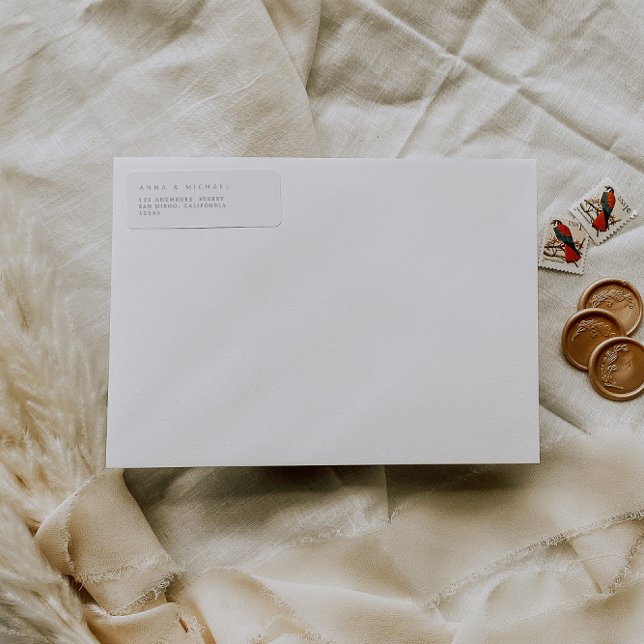 Einfache Minimalistische Rücksendeadresse (Von Creator hochgeladen)