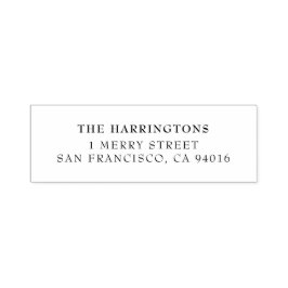 Einfache minimalistische Rücksendeadresse Permastempel