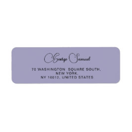Einfache Minimalistische Rücksendeadressen-Aufkleb