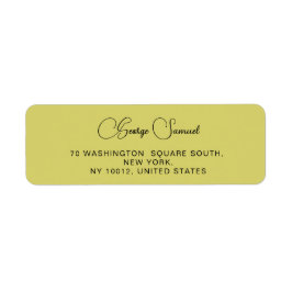 Einfache Minimalistische Rücksendeadressen-Aufkleb