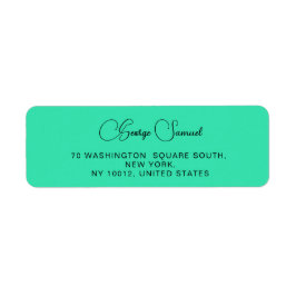 Einfache Minimalistische Rücksendeadressen-Aufkleb