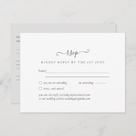 Einfache Minimalistische Schlichte UAWG Wedding Postkarte