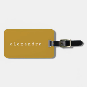 Einfache minimalistische Schreibmaschinen-Name ben Gepäckanhänger