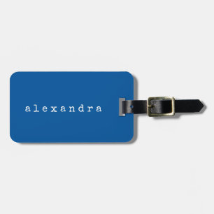 Einfache minimalistische Schreibmaschinen-Name Cus Gepäckanhänger