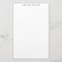 Einfache Minimalistische Schwarz-Weiß-Rahmen