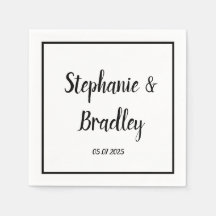 Einfache Minimalistische Schwarze Schrift Hochzeit