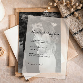 Einfache Minimalistische Script-Hochzeit