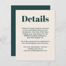 Einfache Minimalistische Smaragdgrün-Details