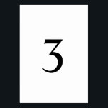 Einfache Minimalistische Tischnummer<br><div class="desc">© Gorjo Designs. Made for you via Zazzle Plattform. // Benötigen Sie Hilfe bei der Anpassung Ihres Designs? Andere Ideen got? Kontaktieren Sie mich (Zoe) direkt.</div>