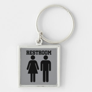 Einfache Minimalistische Toilette Badezimmer WC Schlüsselanhänger