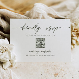 Einfache Minimalistische UAWG QR-Code-Karte Mitteilungskarte