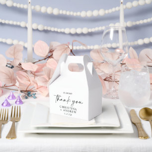 Einfache Minimalistische und moderne Hochzeit Geschenkschachtel