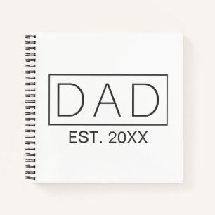 Einfache Minimalistische Vater Typografie   Notebo Notizbuch