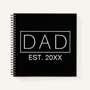 Einfache Minimalistische Vater Typografie Notebo Notizbuch