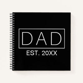 Einfache Minimalistische Vater Typografie | Notizb Notizbuch