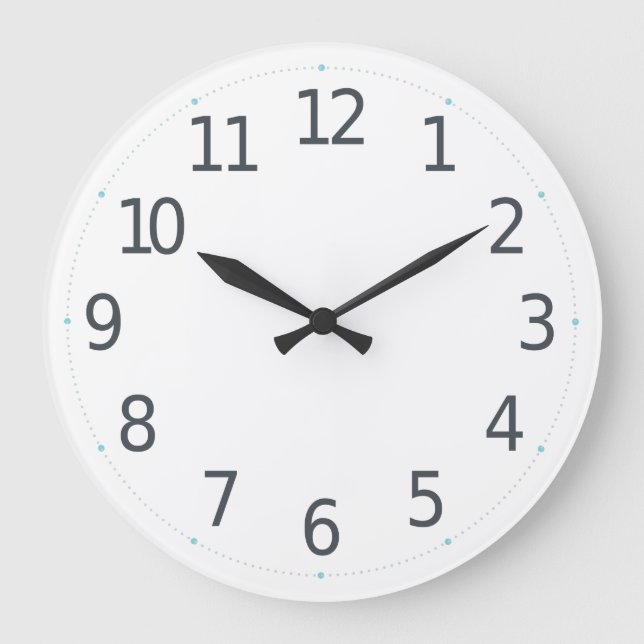 Einfache Minimalistische Wand-Uhr der Nr.-| Große Wanduhr (Vorderseite)