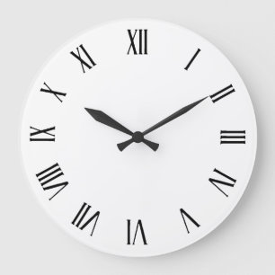 Einfache Minimalistische Wand-Uhr der römischen Große Wanduhr