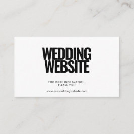 Einfache minimalistische Website für Hochzeiten Begleitkarte