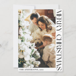 Einfache Minimalistische Weihnachtskarte Feiertagskarte