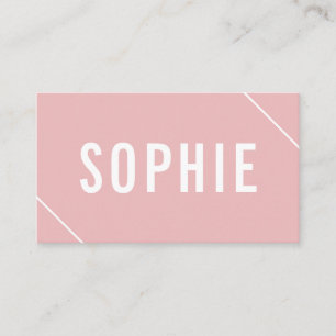 Einfache Minimalklasse Elegant Moderner Pinsel Visitenkarte