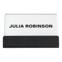 EINFACHE MINIMALSCHWARZE UND WEISSE PERSONALISIERT