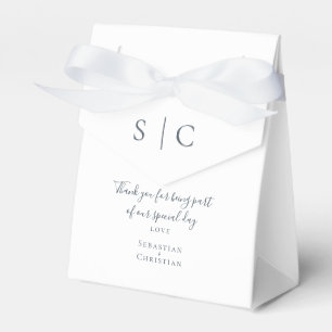 Einfache Mit Monogramm Personalisierte Hochzeit Geschenkschachtel