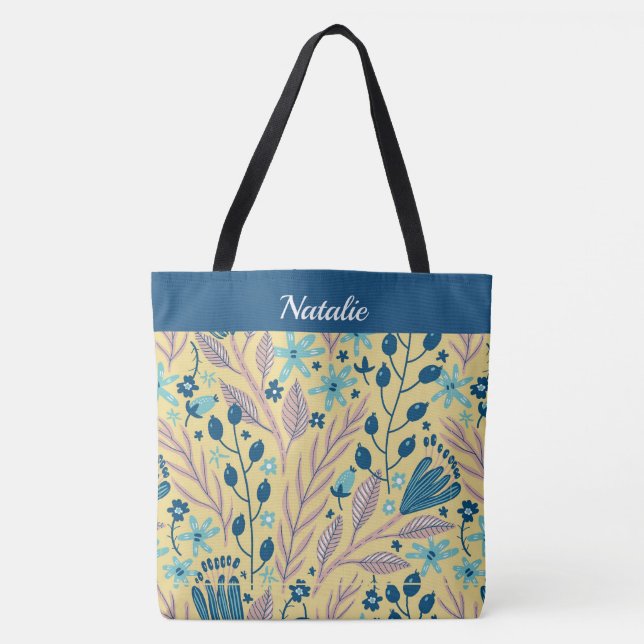 Einfache Mit Monogramm Tottbeutel mit lackierter O (Vorderseite)