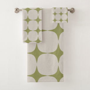 Einfache Mitte des Jahrhunderts Modernes Design Gr Badhandtuch Set