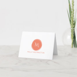 Einfache Mitteilungskarten für die Circle Monogram