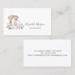 Einfache Mixer-Blume Einfache Bäckerei Visitenkarte